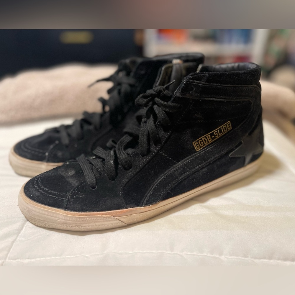 Golden Goose Black GOD-STAR High-Top Sneakers